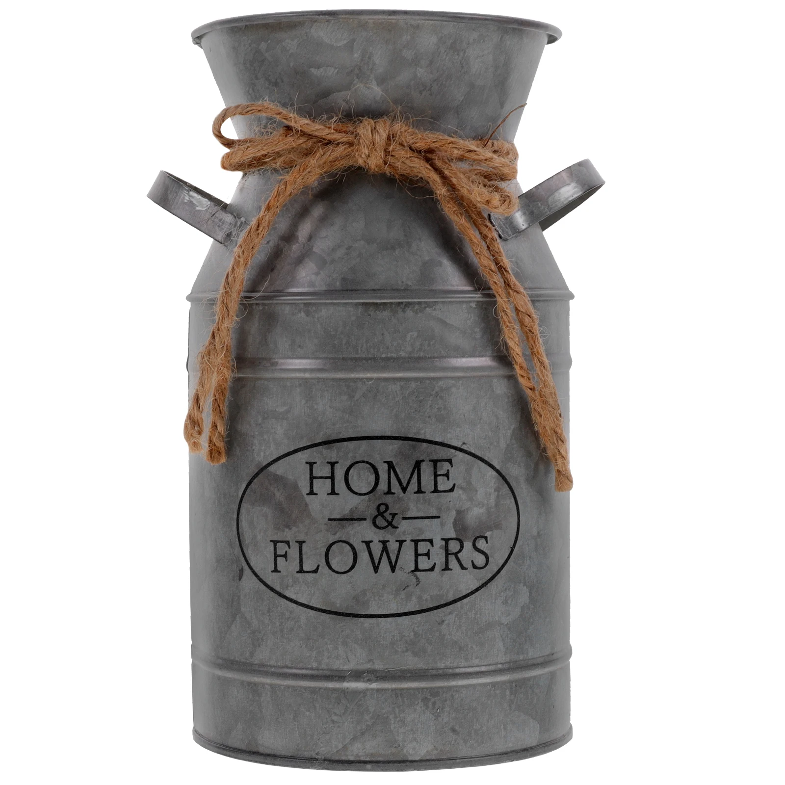 

Rustic Metal Pot Bucket Silver Dried Flowers Plants Vintage Home Dried Flower Bucket Garden Indoor Outdoor Planter