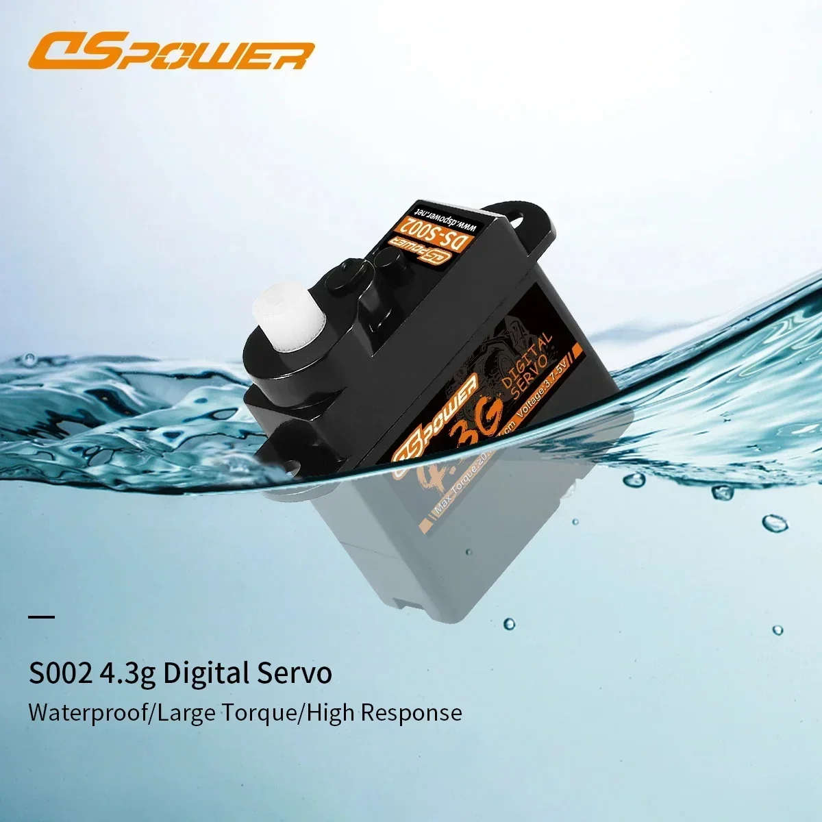 DSpower 4.3g Plastic/Metal Gear Waterproof Digital Micro Servo for 1/24 Accesorios RC Crawler Car Plane Helicopter Wltoys Parts