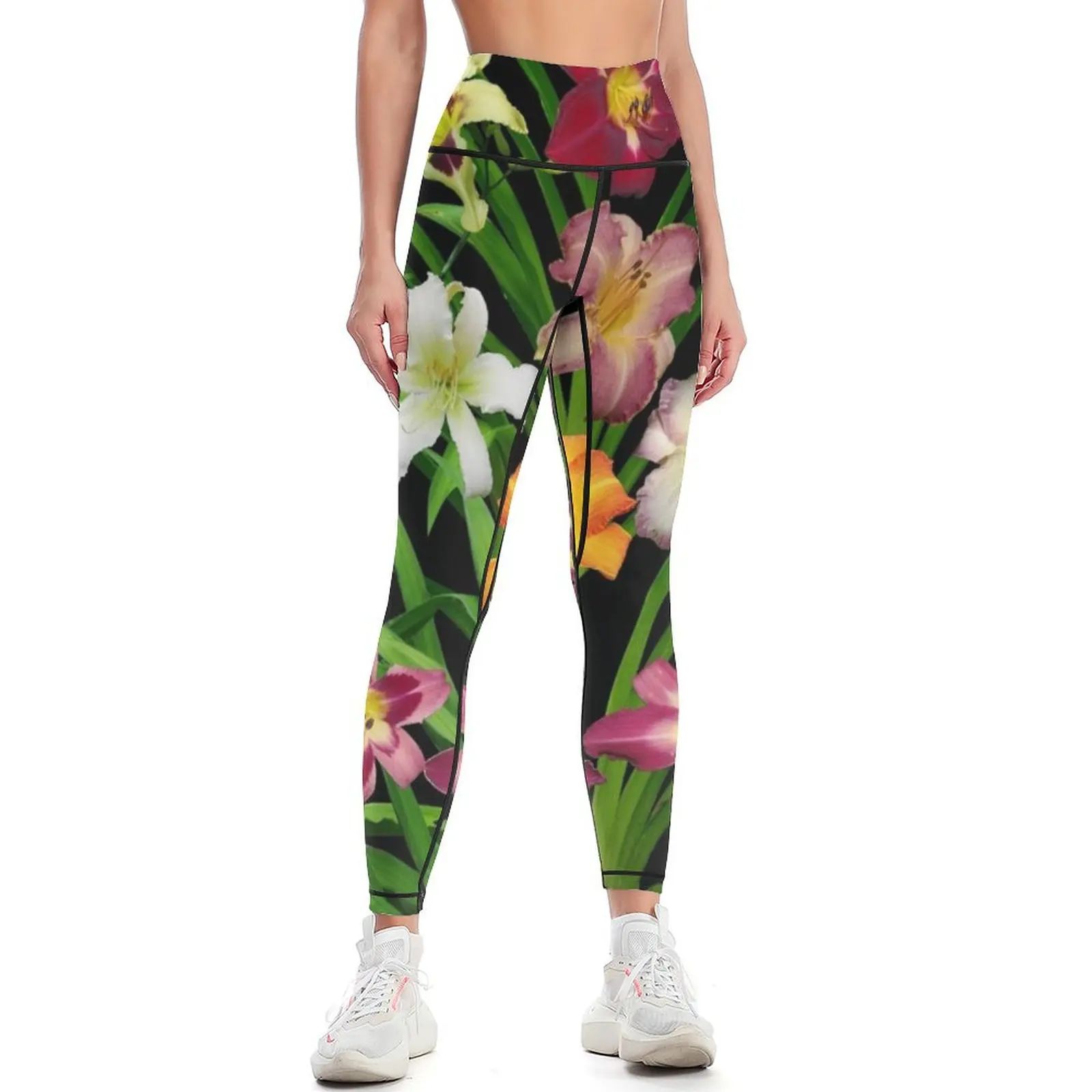 

Display of Daylilies II Leggings Leginsy push up exercise clothing for sport set active wear Womens Leggings