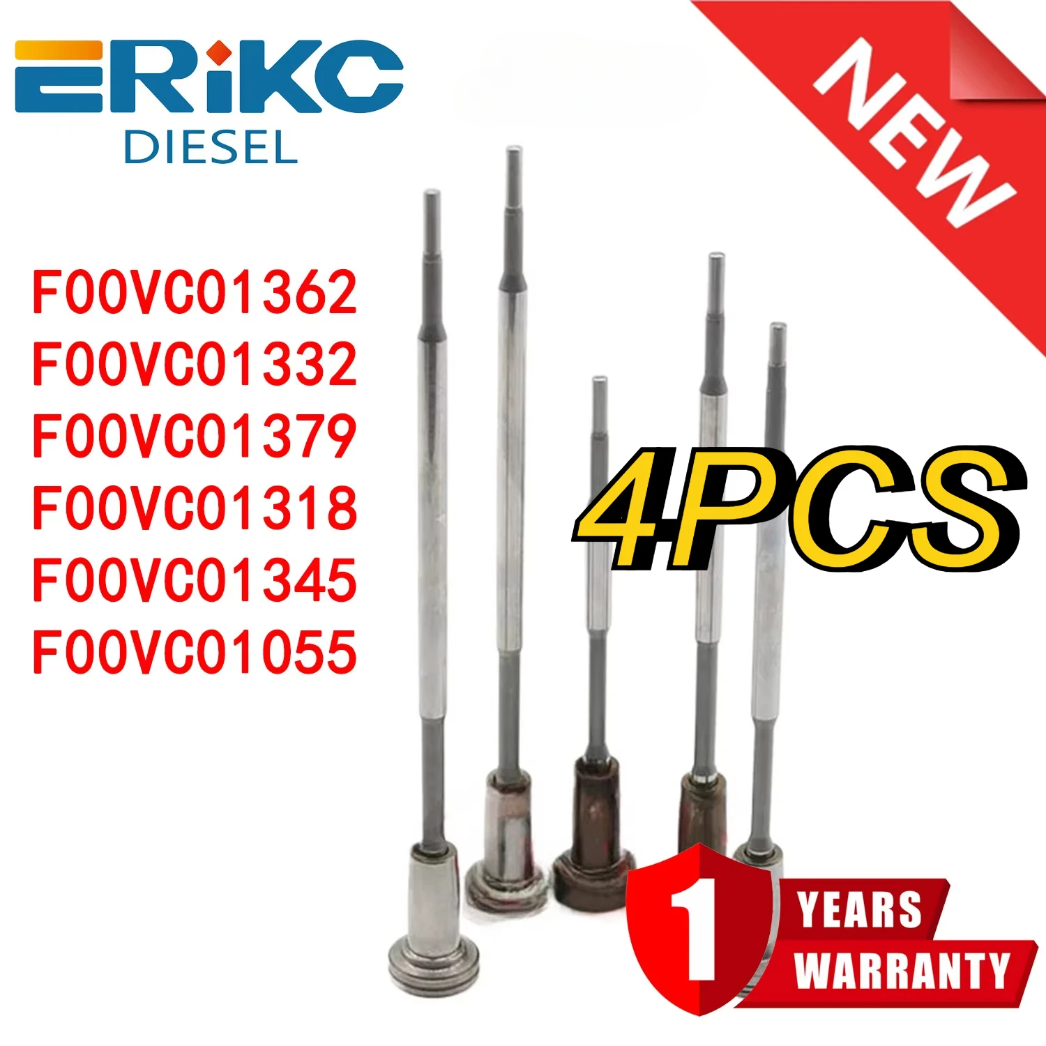 

4 шт. F00VC01362 F00VC01332 F00VC01379 Деталь регулирующего клапана форсунки дизельного топлива F00VC01318 F00VC01345 F00VC01055 для Bosch