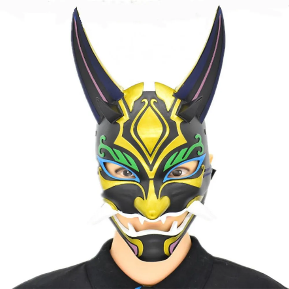 

Halloween Mask Night Fork Game Resin Mask Demon Slayer Mask