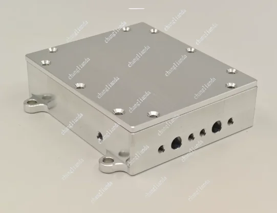 Metal box, aluminum shell, shielding box, SMA connector, through-hole capacitor power supply