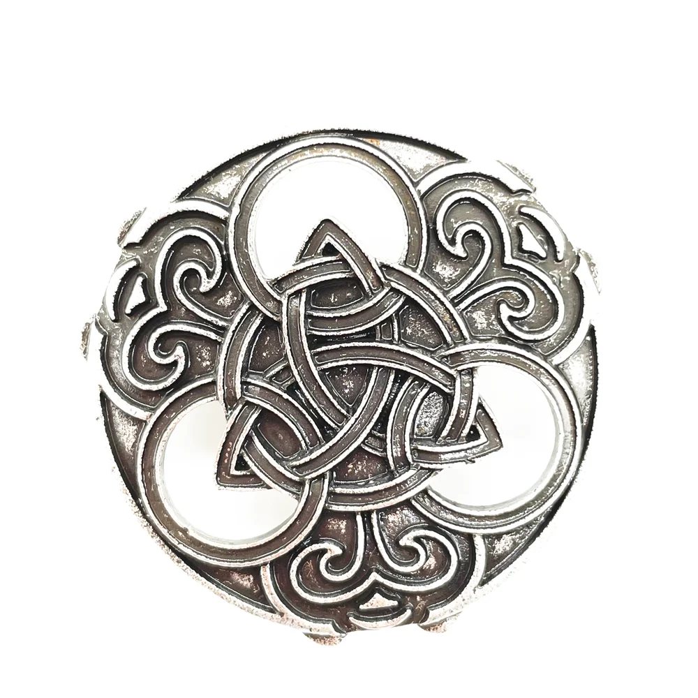 Nostalgia Knot Trinity Symbol Viking Norse Witchcraft Pins And Brooches For Women Men Ouija Pin Badge Christmas Gifts