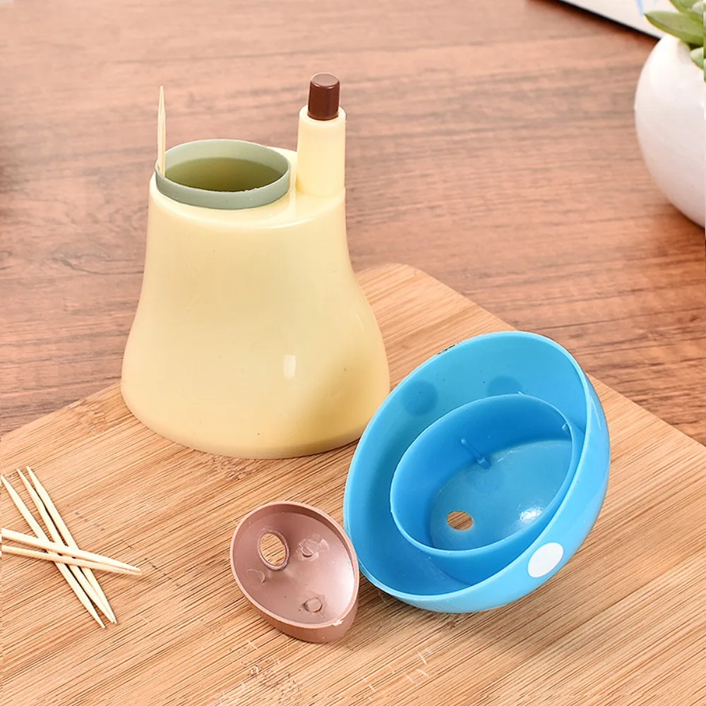 Plastic Mushroom Toothpick Holder Press Type Toothpick Storage Container Toothpick Bottle Automatic Mushroom Toothpick Box