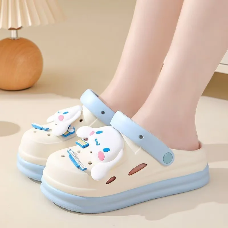 

drop shipping r‌eal pictures new summer comfortable outdoor cartoon melody Cinnamoroll women girls sandals fashion slippers
