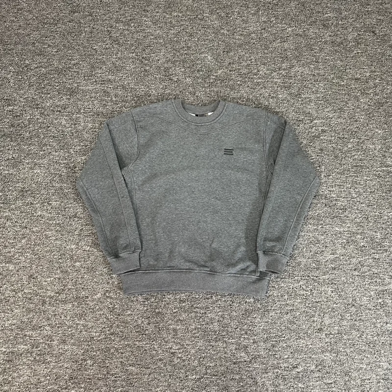 Kroen التطريز التسمية الأساسية بلوزات الرجال النساء رمادي داكن فضفاض الشتاء الرياضة بلوزات عالية الجودة القطن فضفاض البلوفرات