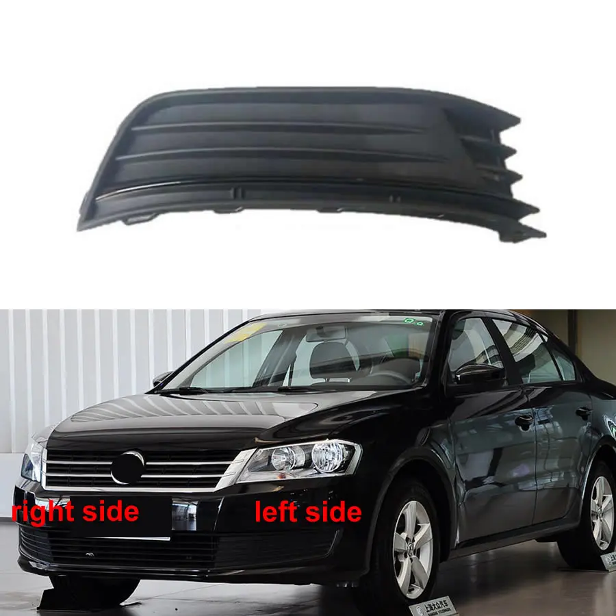 

For Volkswagen VW Lavida 2015 2016 2017 Front Fog Lamp Frame Anti Fog Lamp Cover Front Bar Grille Decorative Cover No Hole