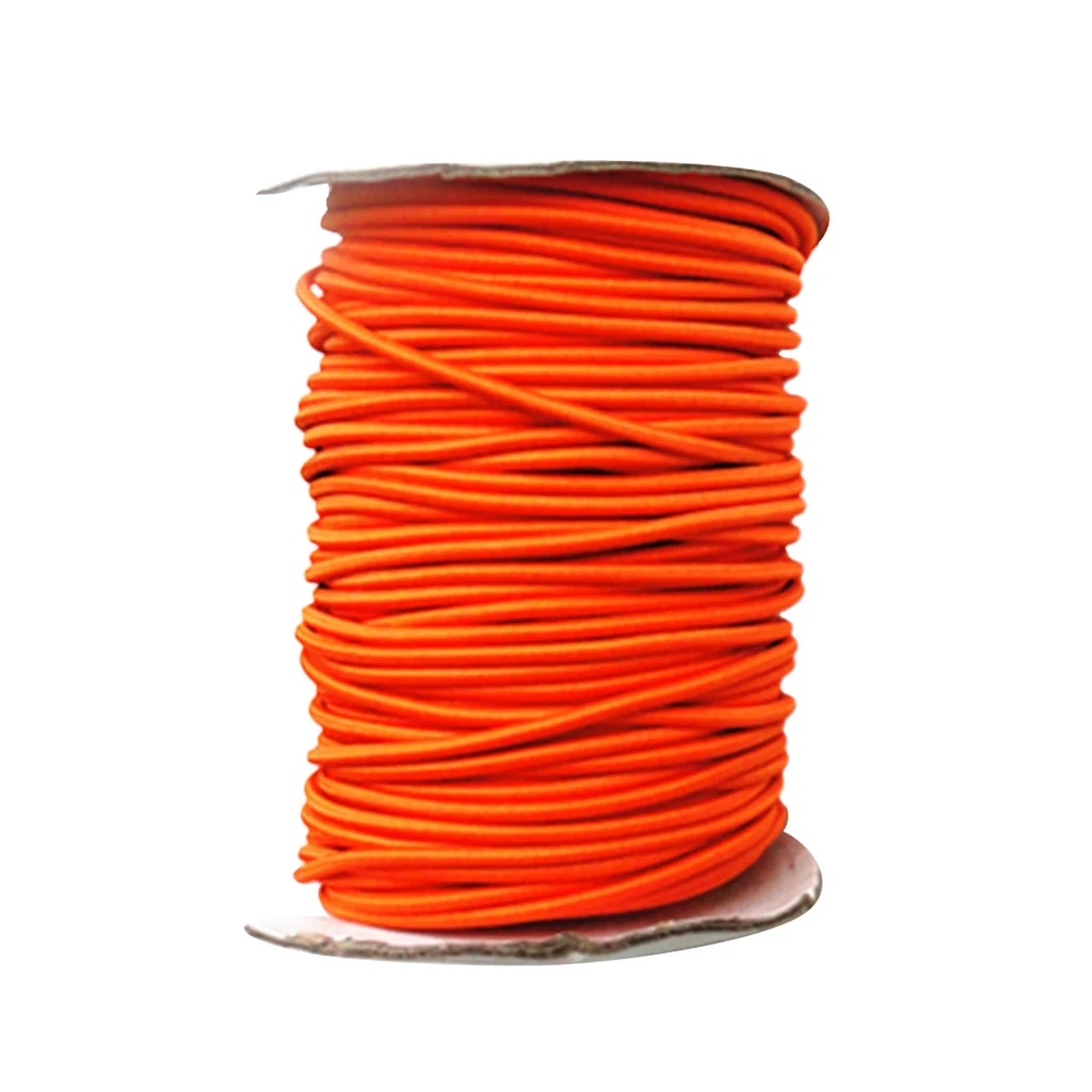 4mm Strong Elastic Rope Shock Cord Tie Down Boats Trailers 10m Orange