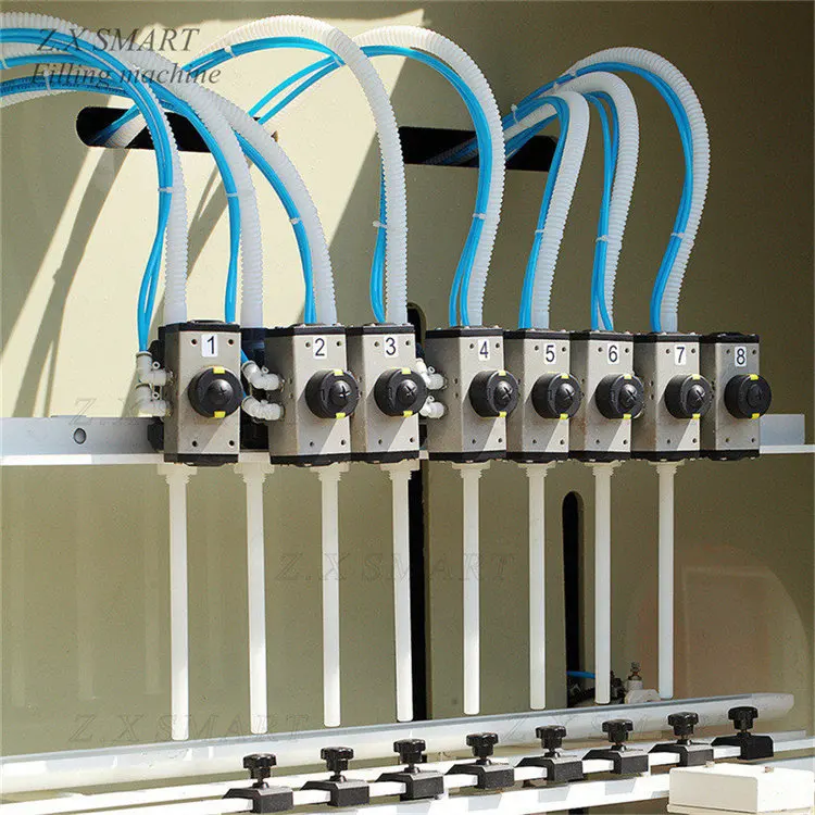 ZXSMART Automatic Plastic Bottle 4 Heads Anti-corrosion Hcl Acid Chemical Corrosive Liquid Filling Machine