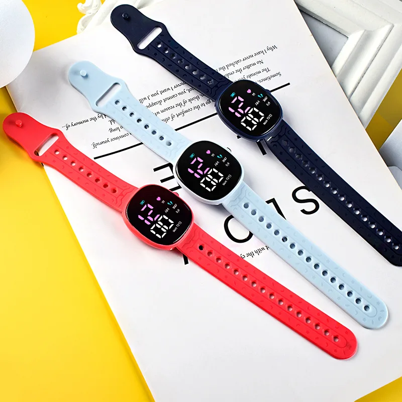 Nuevo reloj electrónico LED para estudiantes, relojes deportivos para niños, reloj Digital impermeable para niños, reloj para niñas