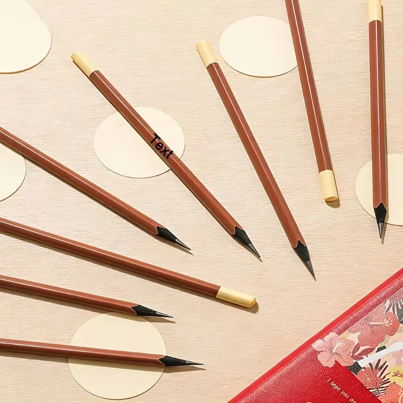 10Pcs/30Pcs/50Pcs/70Pcs Custom Personalized Laser-Engraved Wooden Pencils, Perfect Gifts for Records, Journals, and School or Office Supplies, Suitable for Weddings, Guest Offices, Customizable Gifts, High-Quality Penc