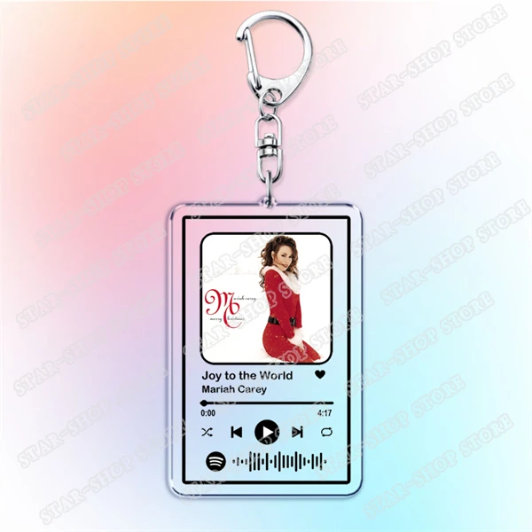 كل ما أريده لعيد الميلاد هل أنت سلاسل المفاتيح الموسيقية للنساء الملحقات حقيبة سانتا كلوز رمز المفاتيح مجوهرات المشجعين هدايا المهرجان