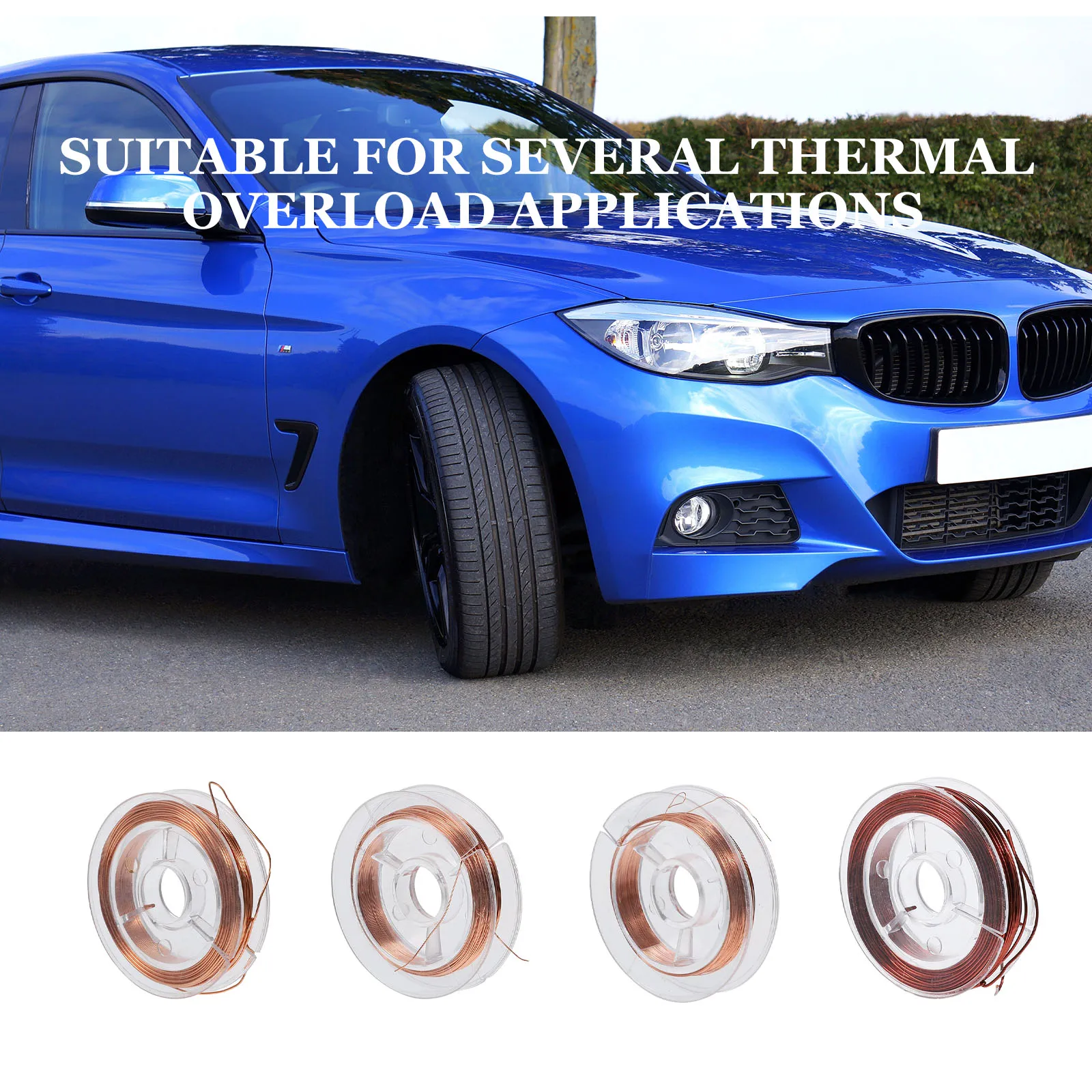 

4 Rolls Varnished Enameled High Temperature Resistant Flexible Corrosion Proof Strong Conductivity for Electrical Industry