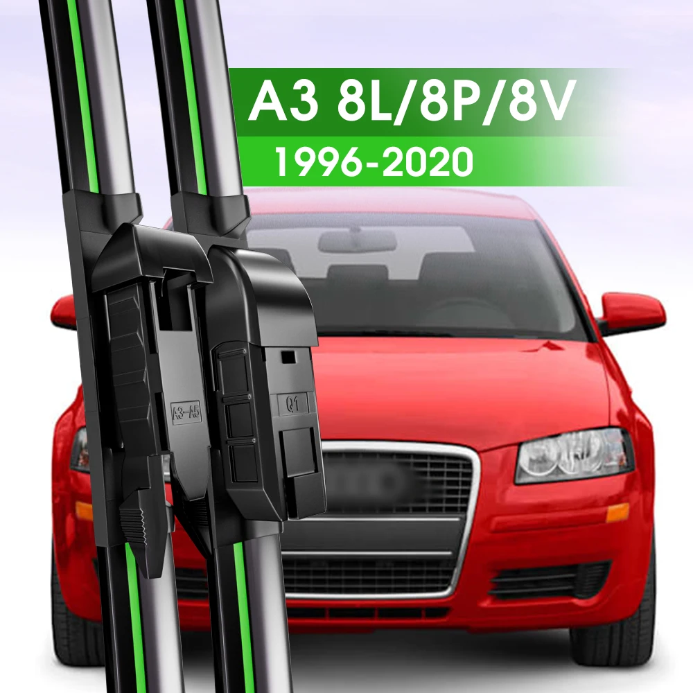 

2pcs Front Windshield Wiper Blades For Audi A3 8L 8P 8V 1996-2020 2004 2007 2008 2011 2014 2017 Windscreen Window Accessories