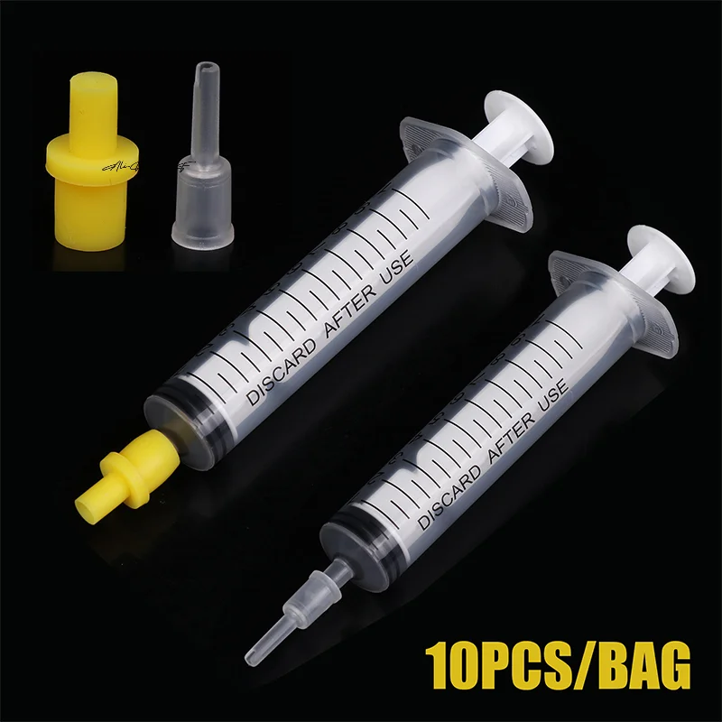 

10 шт., силиконовый шприцевой насос, воздушный полый соединительный разъем, инструмент для очистки картриджа струйной печати, деталь для накачки СНПЧ для рукоделия