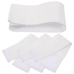 4 Pcs Captain Arm Bands Wear-resistant Armband Convenient Sports Football White Nylon DIY Armbands Soccer