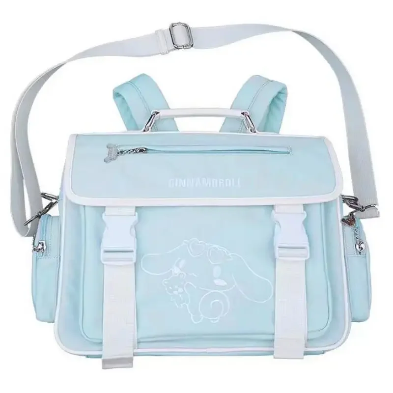 Sanrio Backpack Cartoon Cinnamoroll New 2023 Versatile Fashion Senior Sweet Kawaii Jk Crossbody Backpack Portable Uniform Bag