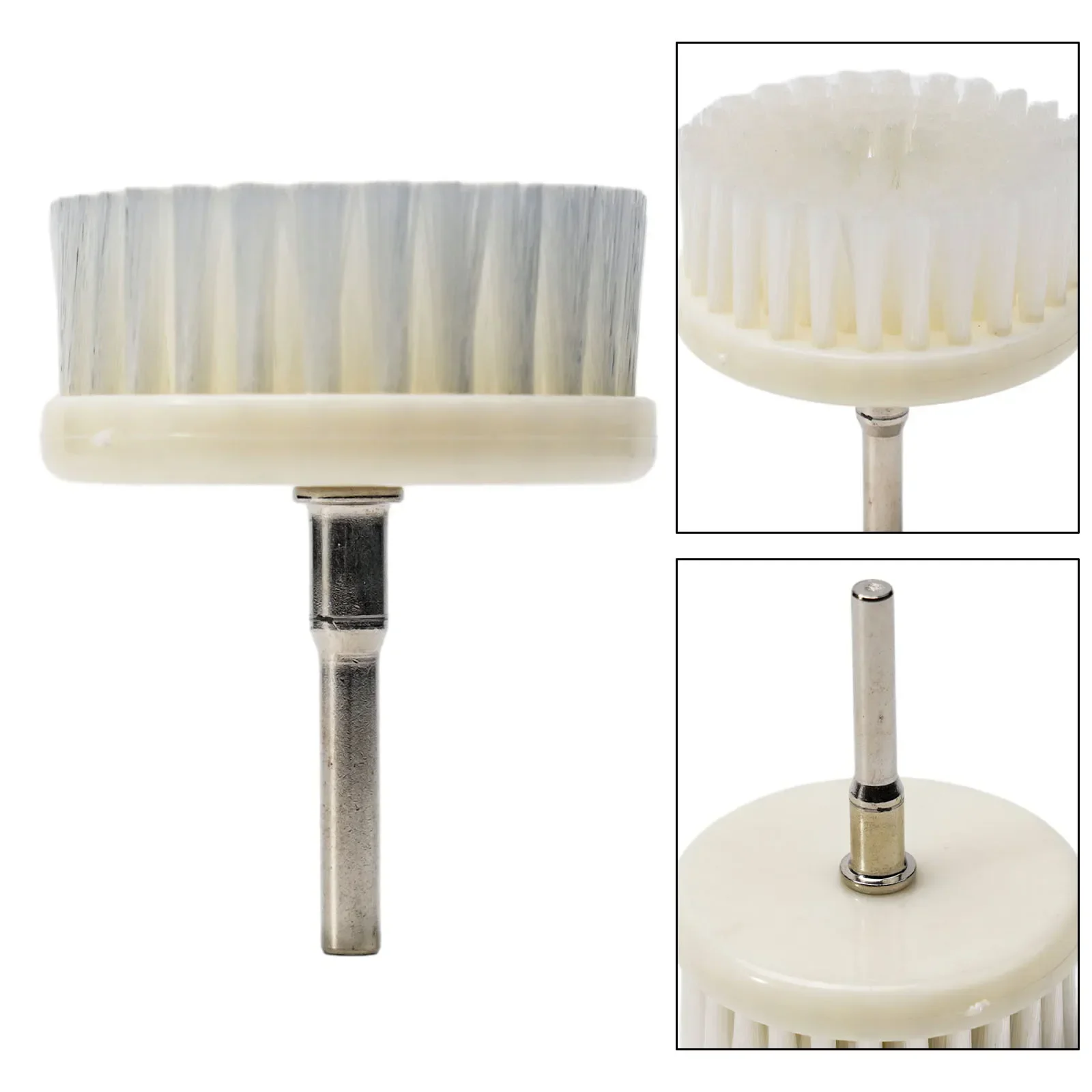 

High Quality Soft Drill Powered Brush Brush Head White + Metal 60mm Diameter Nanowire + Plastic Indoor Car Interior