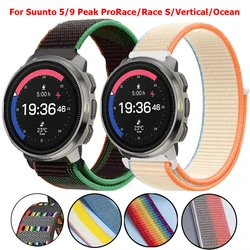 20 22mm Sport Nylon Strap For SUUNTO 3 9 PEAK PRO/5 PEAK Wristband For SUUNTO RACE S/OCEAN/VERTICAL SmartWatch Band Correa Loop