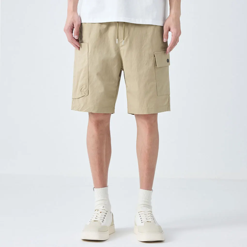 Workwear Shorts For Men With Decorative Ropes And Rich Layers Mens Casual Pants