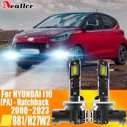 2x H27W2 881 Led Headlight Canbus No Error Car Bulb High Power H27 White Fog Light Diode Lamp 12v 55w For Hyundai i10 2008~2023