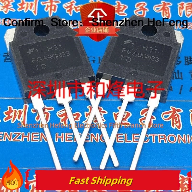 

10PCS/LOT FGA90N33TD TO-3P 330V 90A Transistors Quality