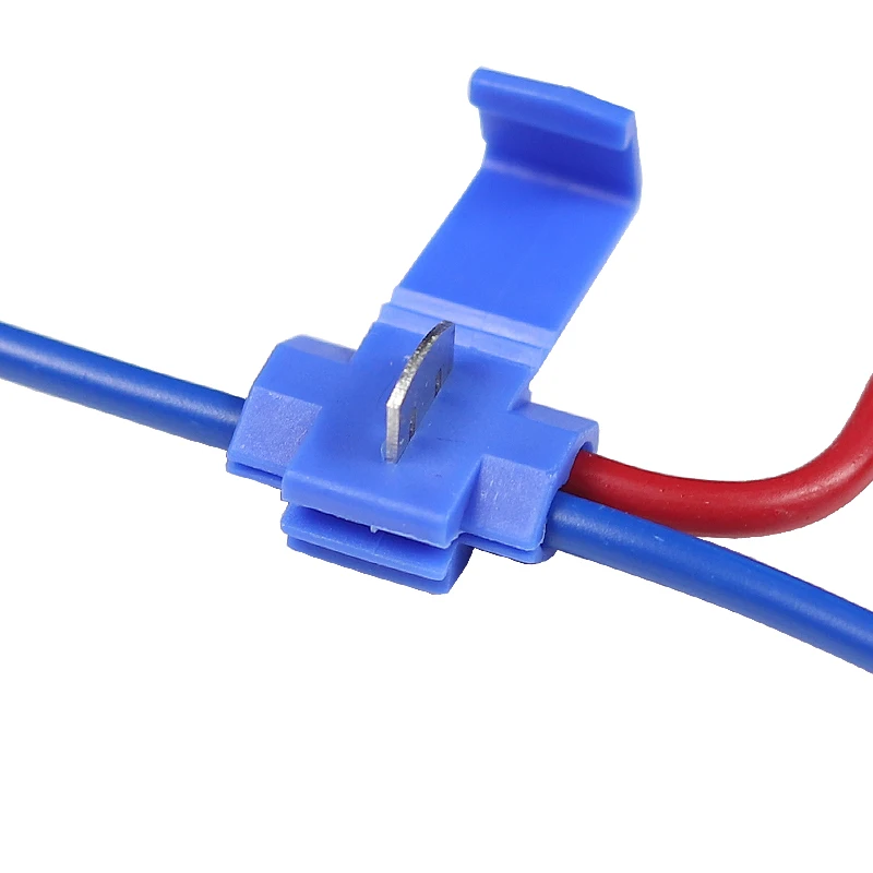 10-50pcs Wire Cable Connectors Scotch Lock Electric Quick Splice Terminals Crimp Non Destructive Without Breaking Line AWG 22-18