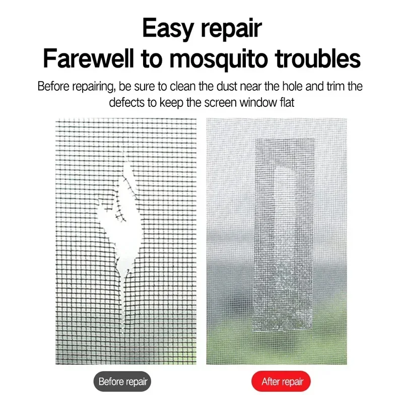 5*200cm Mosquito Netting On Window Screens Repair Subsidy Tape Wire Mesh Curtains Silk Curtains