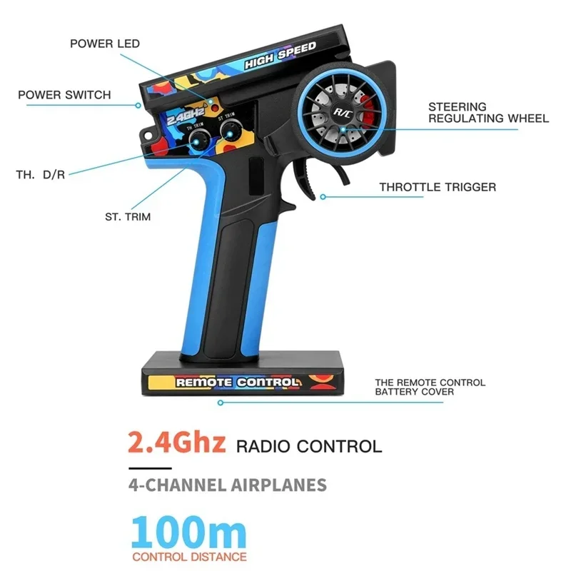 104072 -2132 2.4G zenderafstandsbediening voor Wltoys 104072 144010 124007 124016 124017   RC auto-upgrades onderdelenset