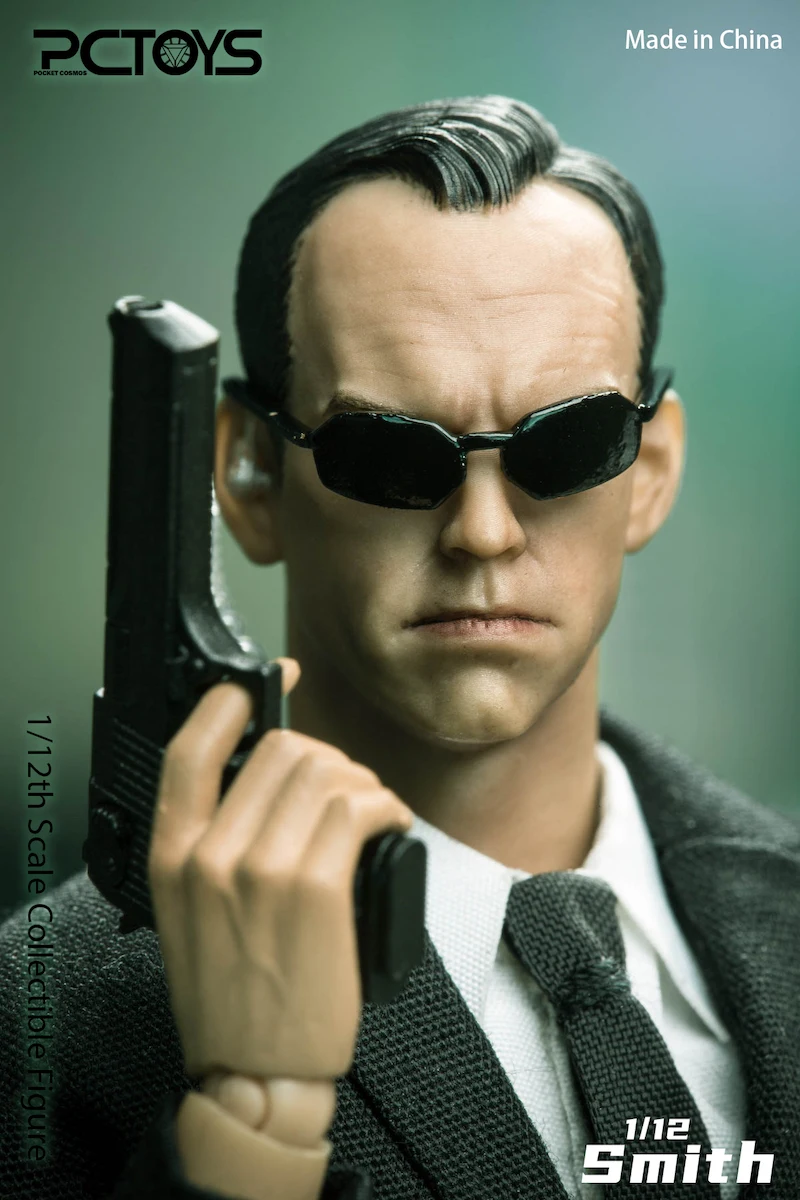 PCTOYS PC026 1/12 Scale Male Soldier Agent Smith Hugo Weaving Model 6'' Full Set Action Figures Dolls for Fans Holiday Gifts