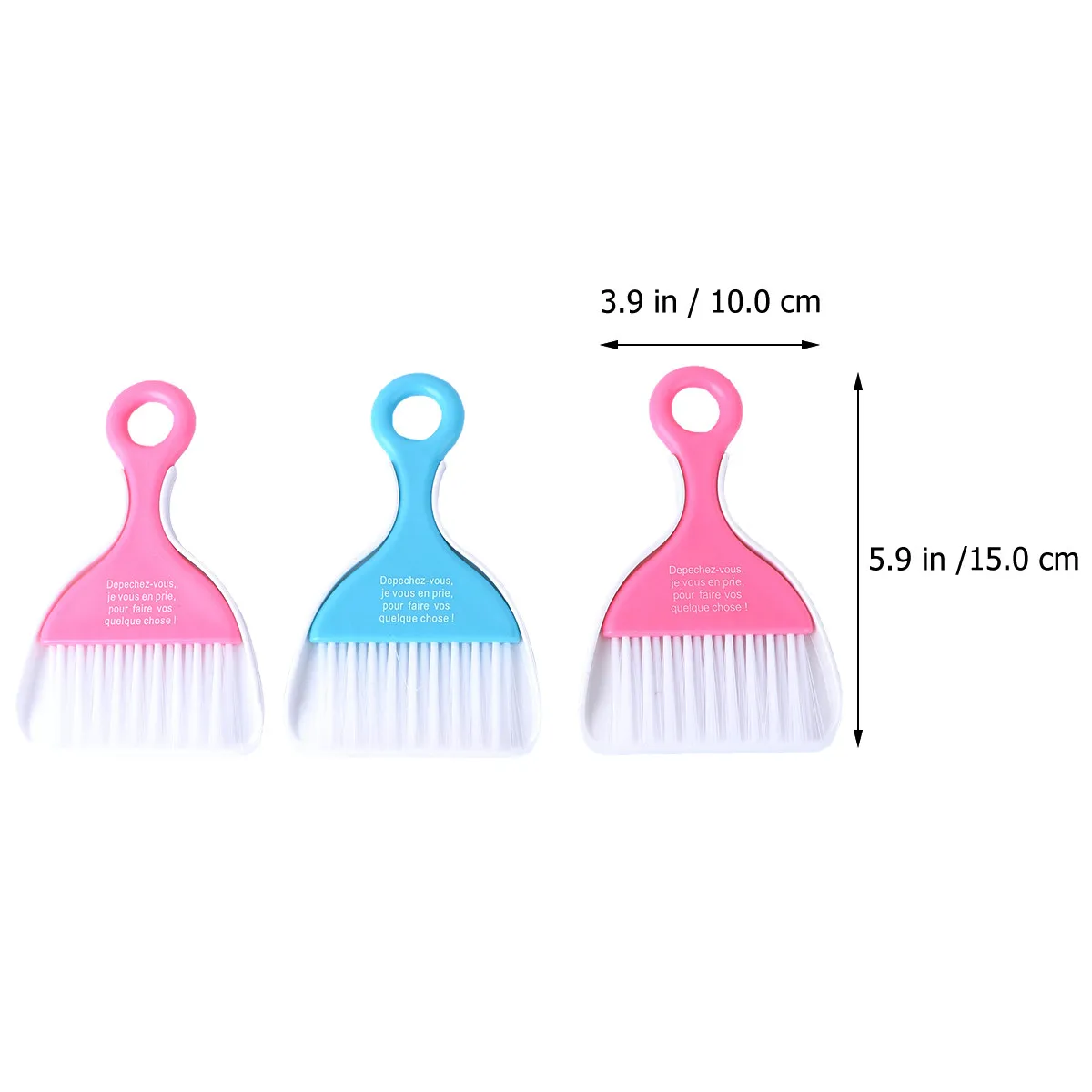 3pcs Mini Keyboard Cleaning Set – Plastic Broom & Dustpan for Desktop, Car Dashboard & Office