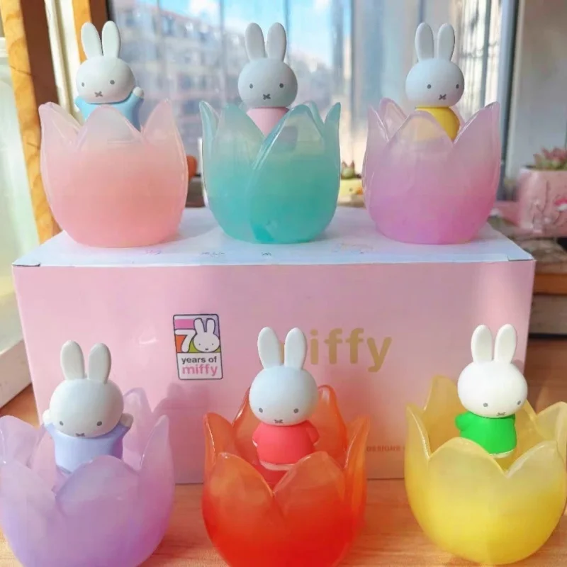 

In Stock Miffy Tulip Blind Box Set Decorative Items Multiple Color Classic Pretty Charm Collectible Gift Series Ornaments
