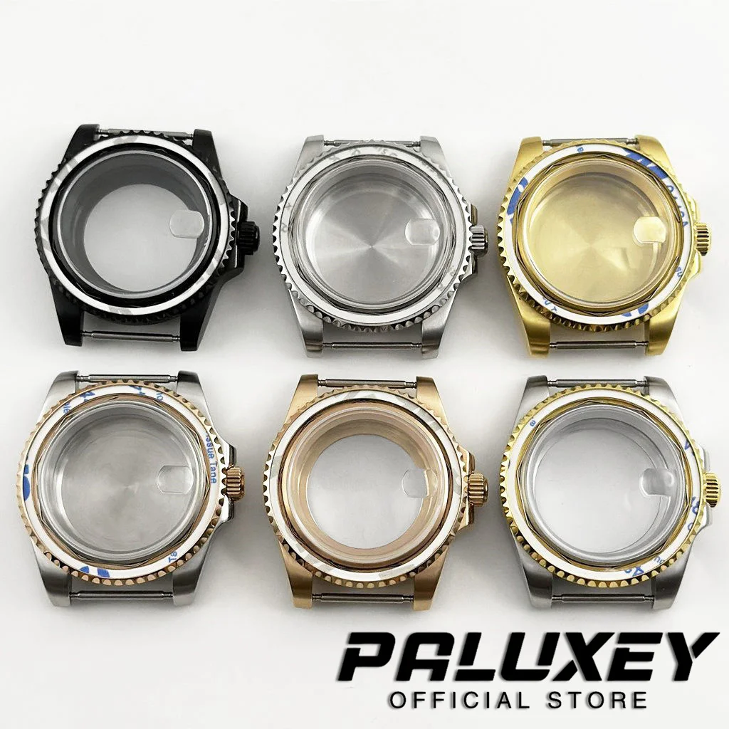 

40MM NH34 NH35 NH36 NH38 NH70 NH72 Waterproof Sapphire Crystal SUB Watch Case ETA2824 PT5000 Case 120 Clicks