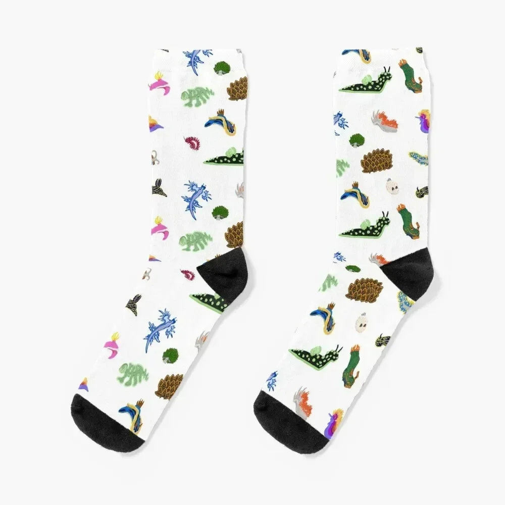 World of Nudibranchs Socks hockey cycling Crossfit Socks Ladies Men's