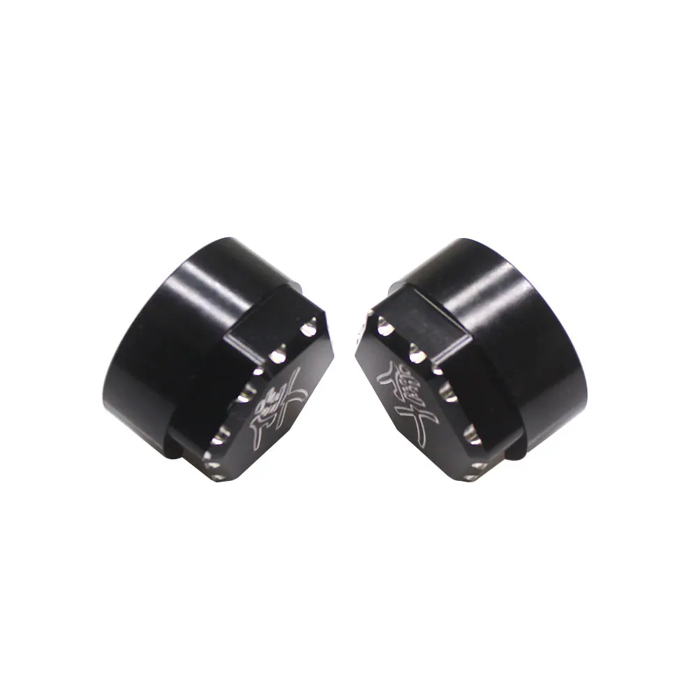 Front Fork Covers For SUZUKI GSX1300R HAYABUSA 2008-2020 Motorcycle Accessories CNC Logo Triple Tree Stem Yoke Cap Black