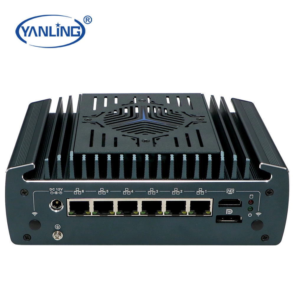 

Shenzhen Factory 6LAN 2.5G Mini Firewall Server 12th Gen Core Mini PC With Multi Network Security Hardware Products In Stock