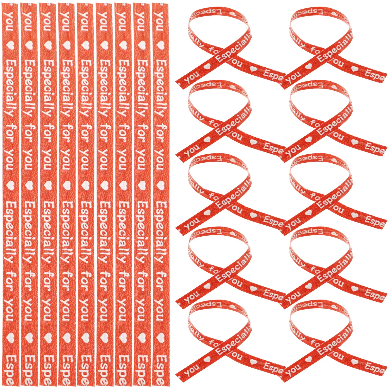 

1000pcs Baking Rope Sweets Closure Ties Sealing Ribbon Red Candy Bag Packing Gift Wrapping Premium Material Reusable