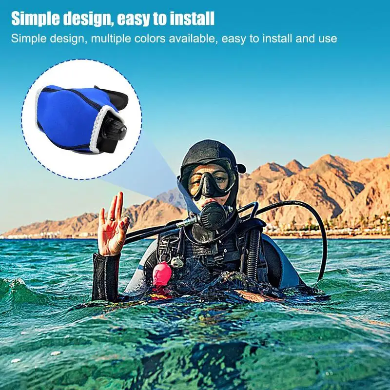 Diving Regulator Cover Neoprene Second Stage Regulator Protector Snorkel Comfort Regulator Wrap Underwater Sleeve Dustproof For