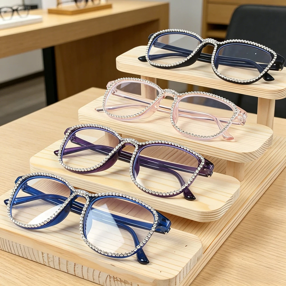 Schwarze Eckige Computerbrille für Damen und Herren Anti-Blaulicht Rechteckige Brillen Blaulichtfilter Optische Brillen