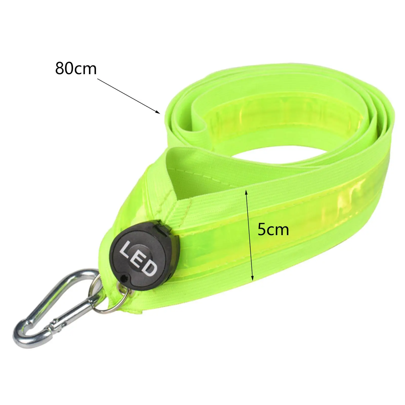 Reflective Sash Lighted USB Rechargeable Shoulder Strap Light Running Belt for Running Biking Walking in The Dark Sports Hiking