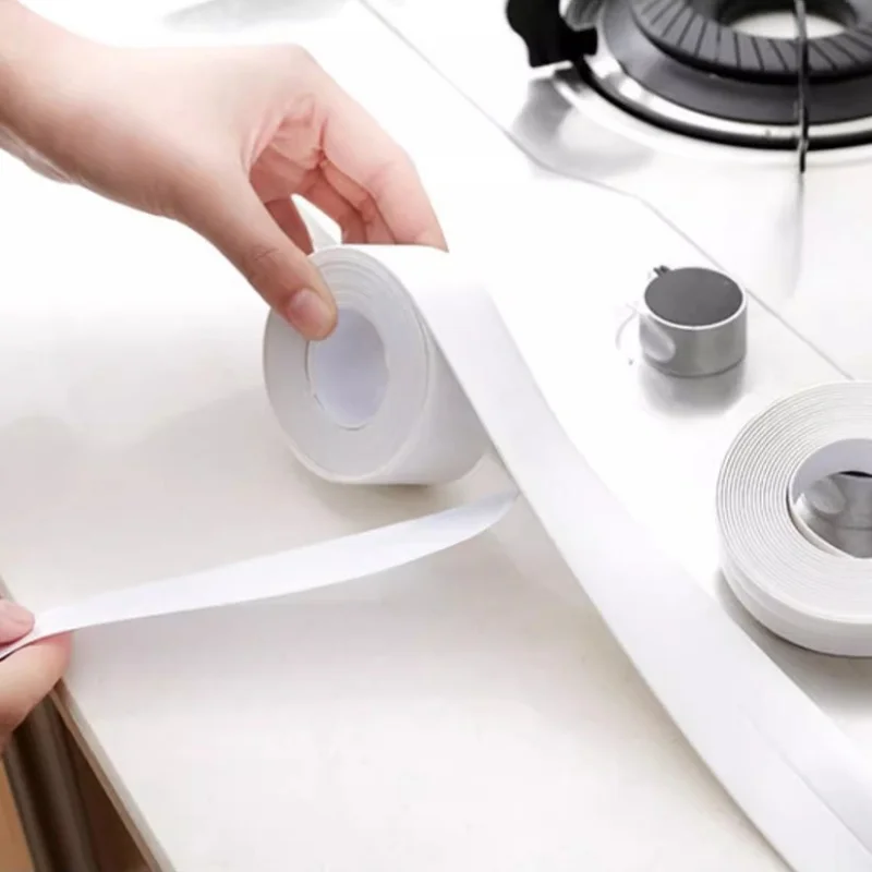 Waterproof tape, can cut anti mold strips, wall stickers anti fouling strips, gap sealing strips, sink edge beauty seam stickers image 6