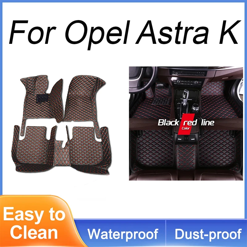 

Автомобильные коврики на заказ для Opel Astra K 2016 2017 2018 2019 2020, автомобильные роскошные кожаные коврики с полным покрытием для мужчин и женщин