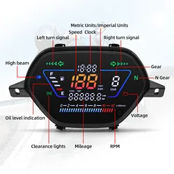 New Digital Motorcycle Speedometer 12000RPM Tachometer for Vietnam Thailand Malaysia for EX5 Class1 CX DX Honda Wave100 CD110