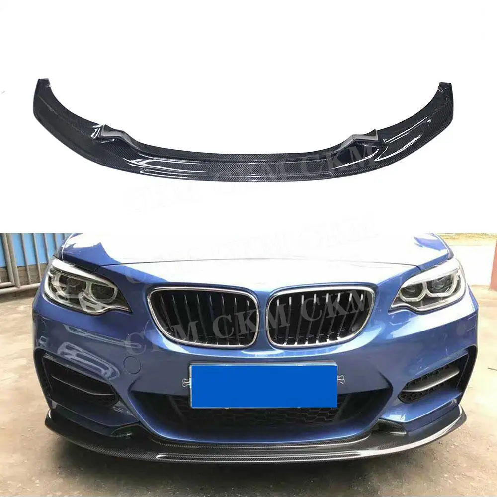 

Carbon Fiber Front Bumper Lip Spoiler Apron for BMW 2 Series F22 220i 228i 235i M235i M Sport 2014 2015 2016 2017 E Style