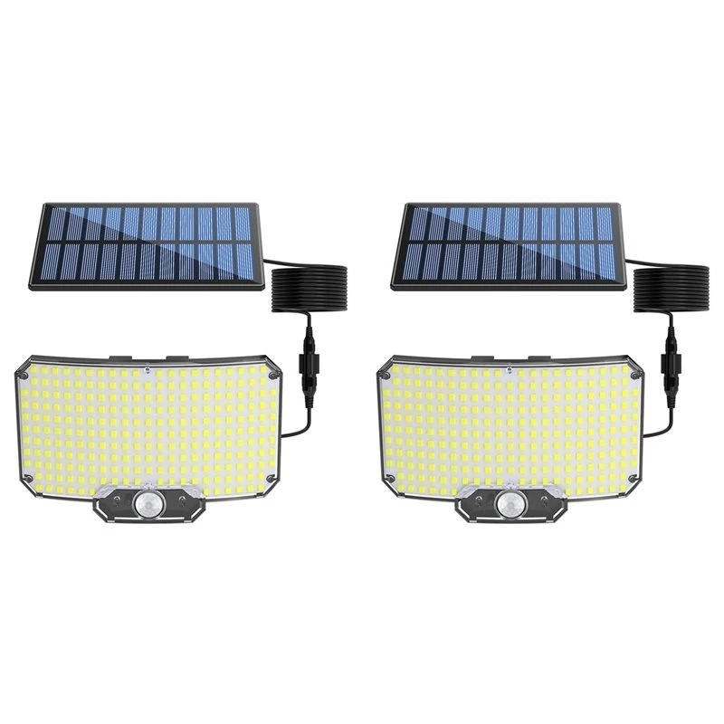 AC23-2X 234LED Solar Security Lights Outdoor Motion Sensor Waterproof 3 Modes Split Solar Flood Wall Light