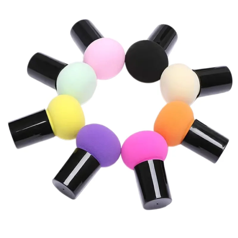 

Круглая спонж-губка для макияжа в форме гриба, косметический инструмент для сухого и влажного нанесения, для использования с кушоном