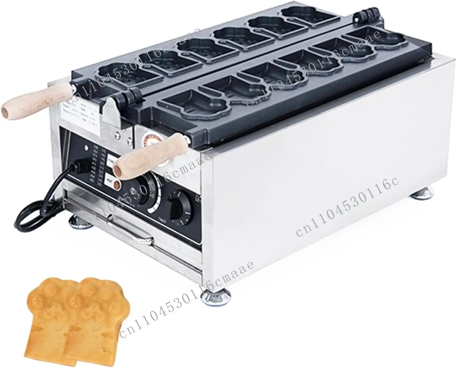 Suitable for commercial dog and cat claw waffle machine cartoon bear tiger claw print waffle iron machine waffle pan non-stick