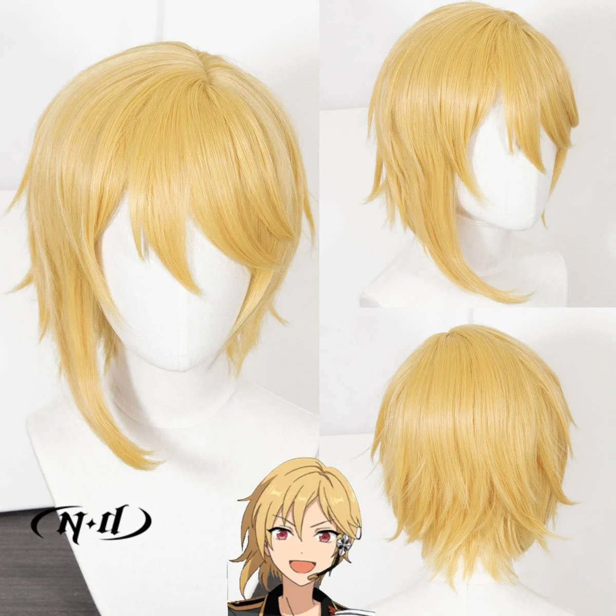 

ND Nazuna Nito Косплей Парики Шиньон The Ensemble Stars Косплей Парики для волос для Comic Con Coser Костюм Вечеринка Термостойкие