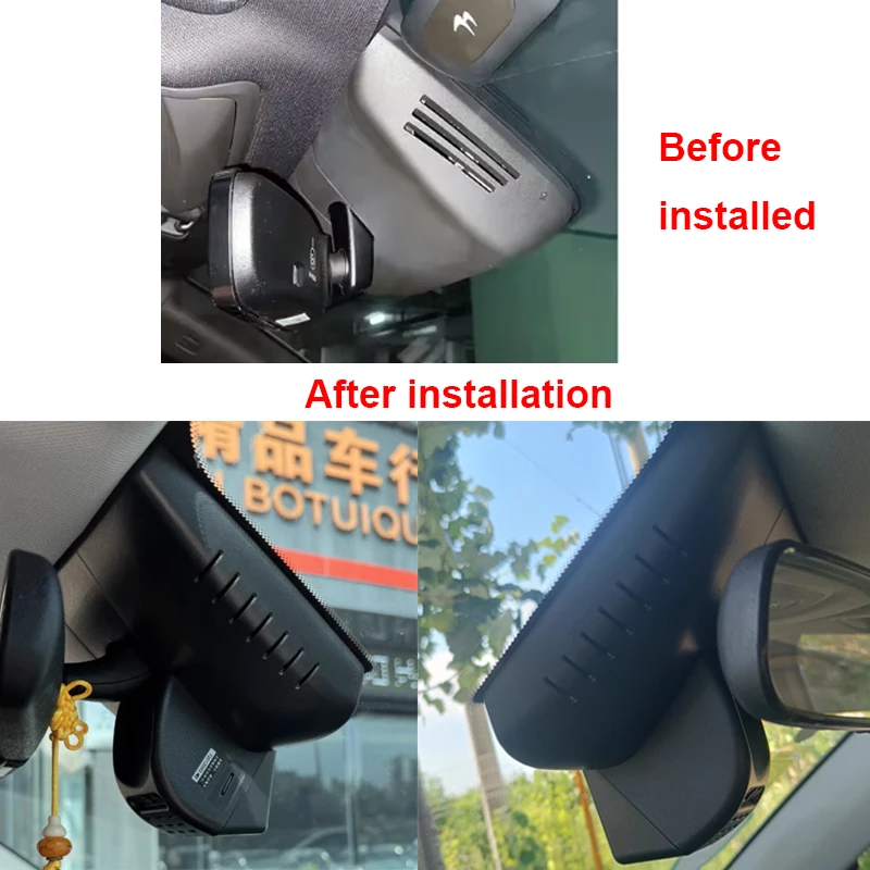 كاميرا أمامية وخلفية 4K واي فاي DVR داش كام أصلية لـ BYD Song Plus Seal U 2019 2020 2021 2022، قم بتوصيل وتشغيل DVR للسيارة مع التطبيق #6