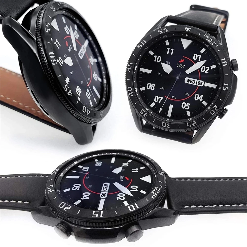For galaxy watch 3 45mm 41mm bezel loop Styling Cover for samsung galaxy watch 3 bezel ring Anti Scratch & Collision Protector
